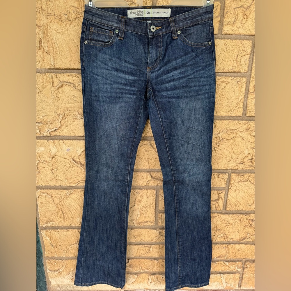 Charlotte Russe Everyday Boot Blue Jeans Size 0 R